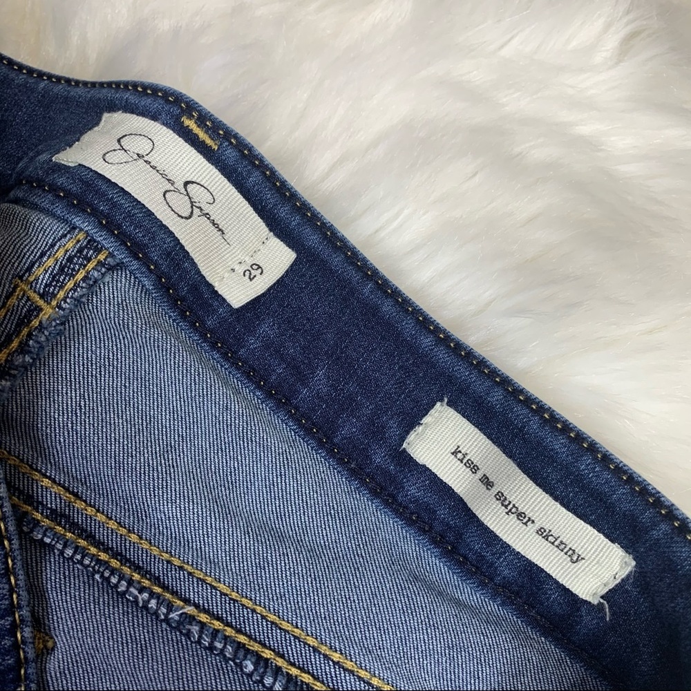 Jessica Simpson Kiss Me Super Skinny Blue Jean - Picture 7 of 13